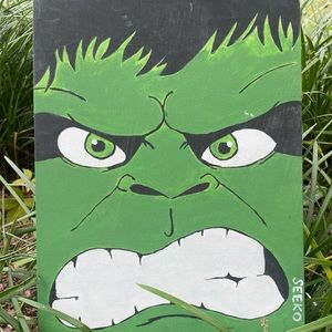 custom, one of a kind hulk painting